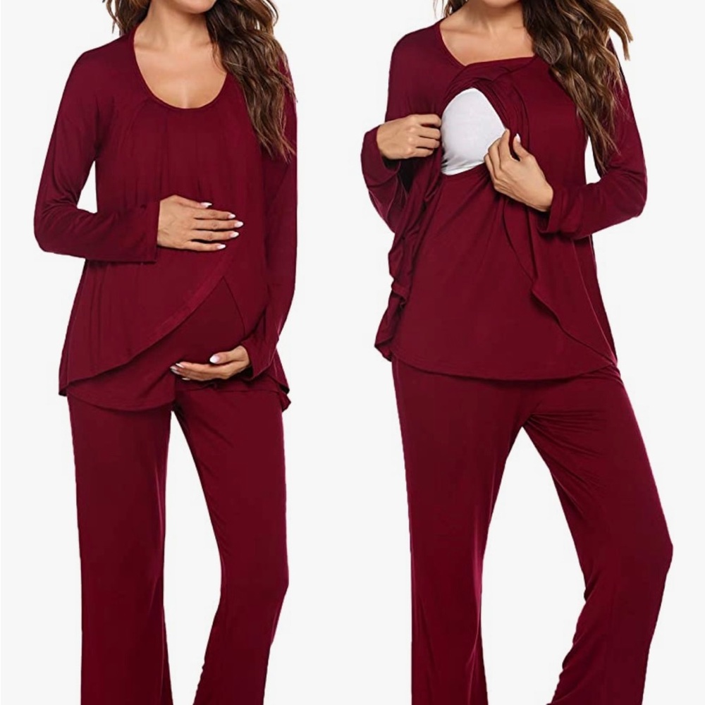 Maternity nursing pajama set size M